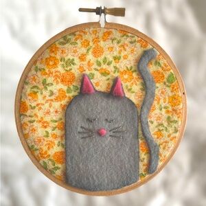 Grey Cat Hoop